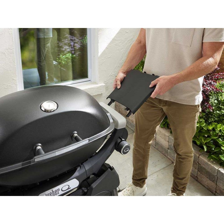 Weber Q2000 sivutasosarja 3400848, 2 irrotettavaa tasoa, välinekoukut