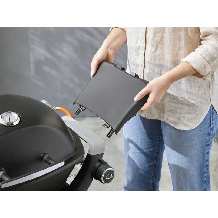 Weber Q2000 sivutasosarja 3400848, 2 irrotettavaa tasoa, välinekoukut