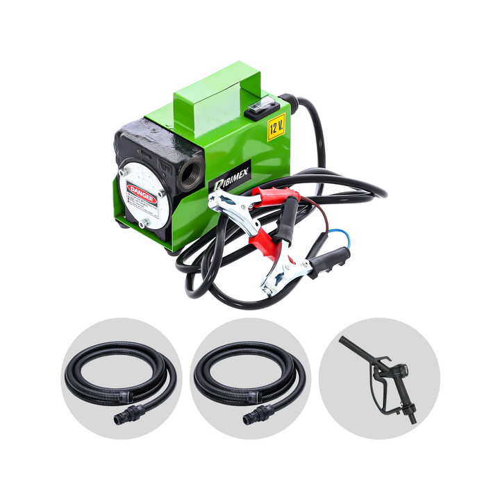 Ribimex PRKG12V dieselpumppu annostelusarjalla 12 V 40 l min