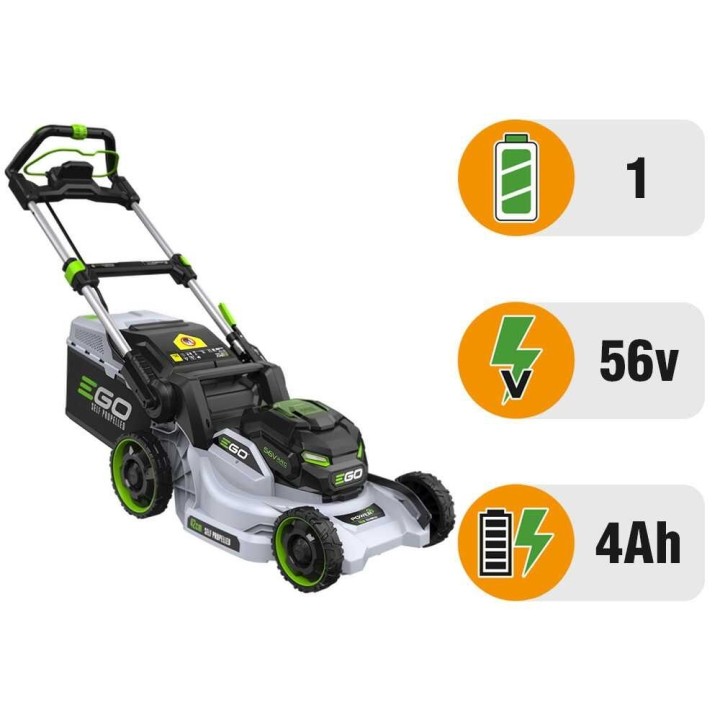 EGO LM1712E-SP akkuruohonleikkuri, 42 cm, 56 V, 4 Ah