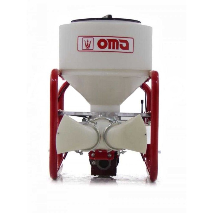 OMA Duster 140 traktorikäyttöinen jauhelevitin, 100 l, 2 ulostuloa