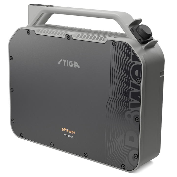 STIGA ePower Pro 56 V 40 Ah litiumakku IP65 suojaus