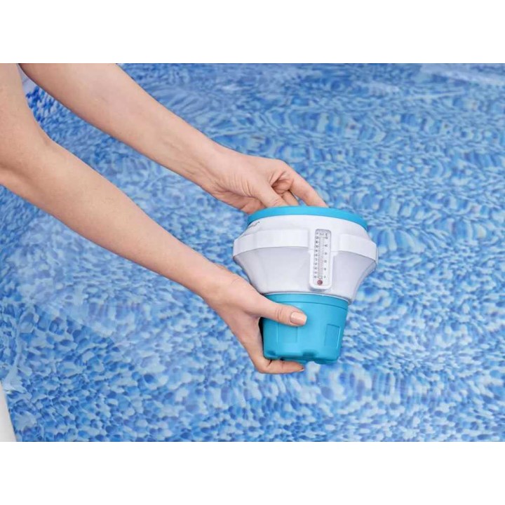 Bestway 58701 kelluva klooriannostelija, tableteille enintään 7,6 cm