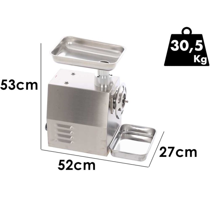 Fimar 22RS INOX sähköinen lihamylly, 1,5 HP, 400 V, 250 kg/h