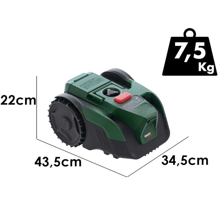 Bosch VISIMOW18V-100 robottiruohonleikkuri, 18 V, 100 m², ilman rajakaapelia