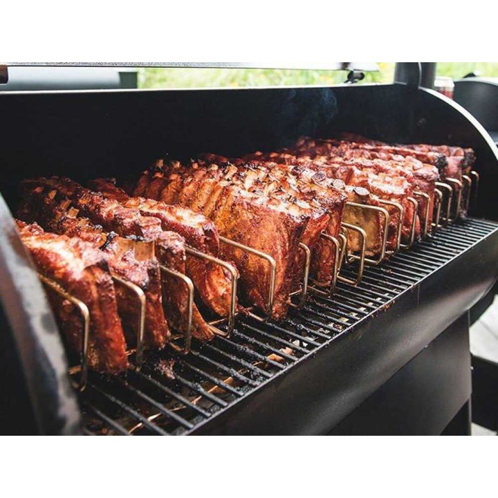 Traeger Rib Rack -kylkiriteline, enintään 8 kylkiriviä