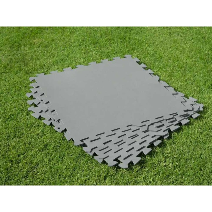 Bestway 58639 pohjalaatat uima-altaalle, harmaa, 9 kpl, 50 × 50 cm