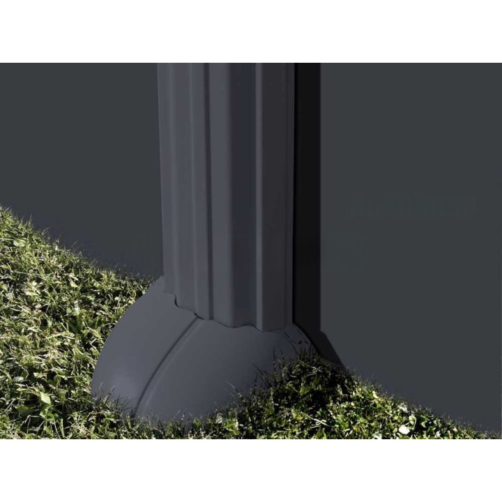 Gre KITPROV738GY soikea teräsallas 730 × 375 × 132 cm, antrasiitti