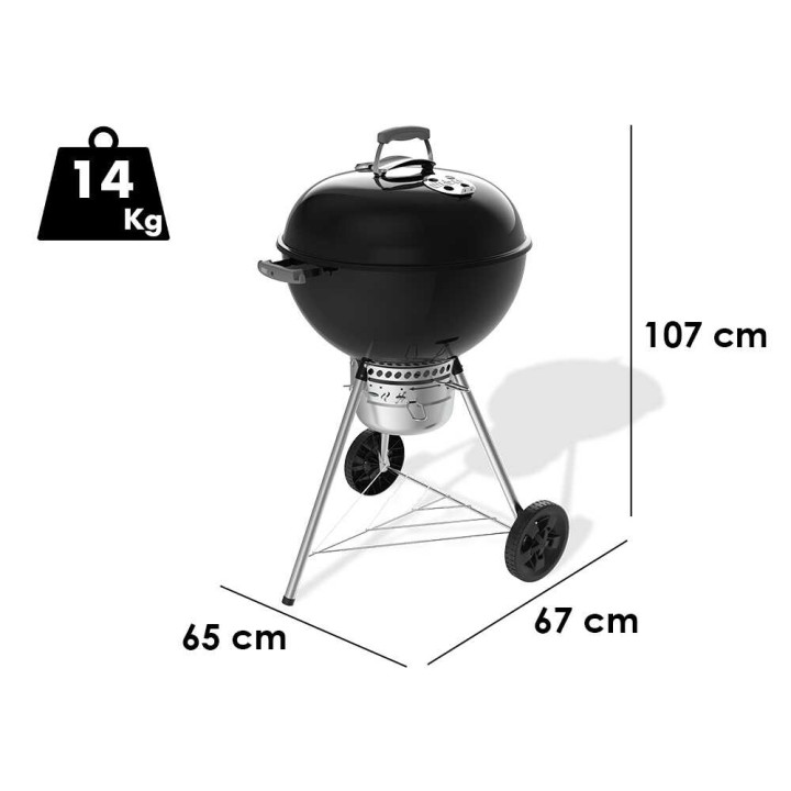 Weber Original Kettle Premium hiiligrilli, Ø 57 cm, 2 552 cm²