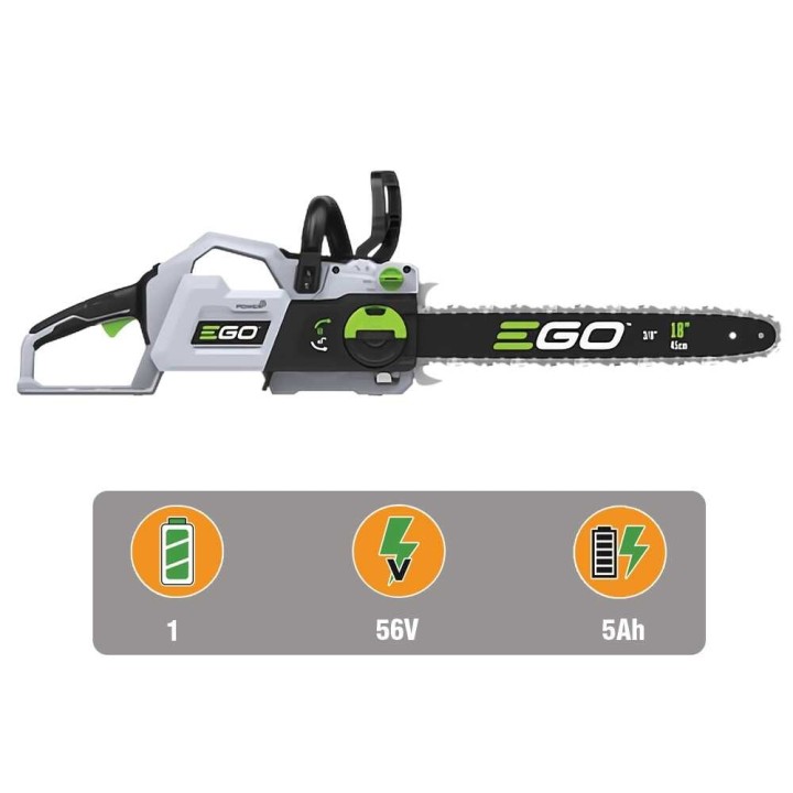 EGO CS1814E akkumoottorisaha, 56 V, 5 Ah, 45 cm