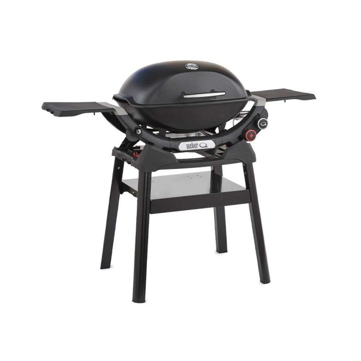 Weber 3400855 kompakti teline Weber Q -grillille, hylly, musta/tummanharmaa