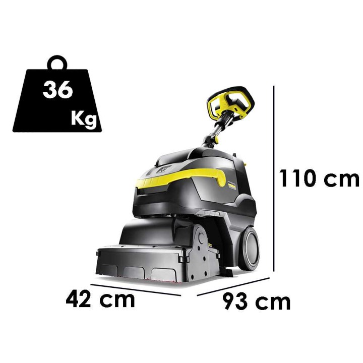 Kärcher BR 35/12 C Bp Pack akkukäyttöinen lattianpesukone, 500 W, 25,2 V