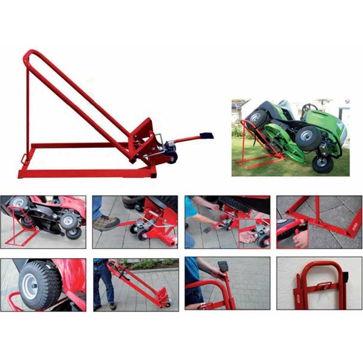 Hydraulinen nostin puutarhatraktoreille, 300 kg, 45° nostokulma
