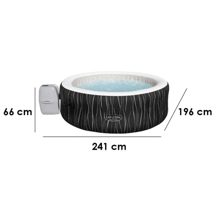 Bestway Lay-Z-Spa Hollywood 60059 ulkoporeallas, 196 × 196 × 66 cm, 140 AirJet-suutinta