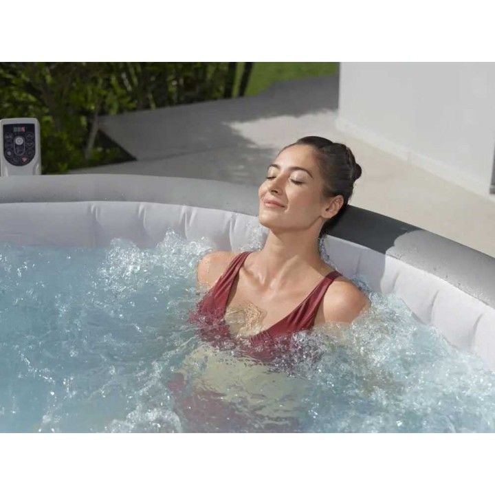 Bestway Lay-Z-Spa Hollywood 60059 ulkoporeallas, 196 × 196 × 66 cm, 140 AirJet-suutinta