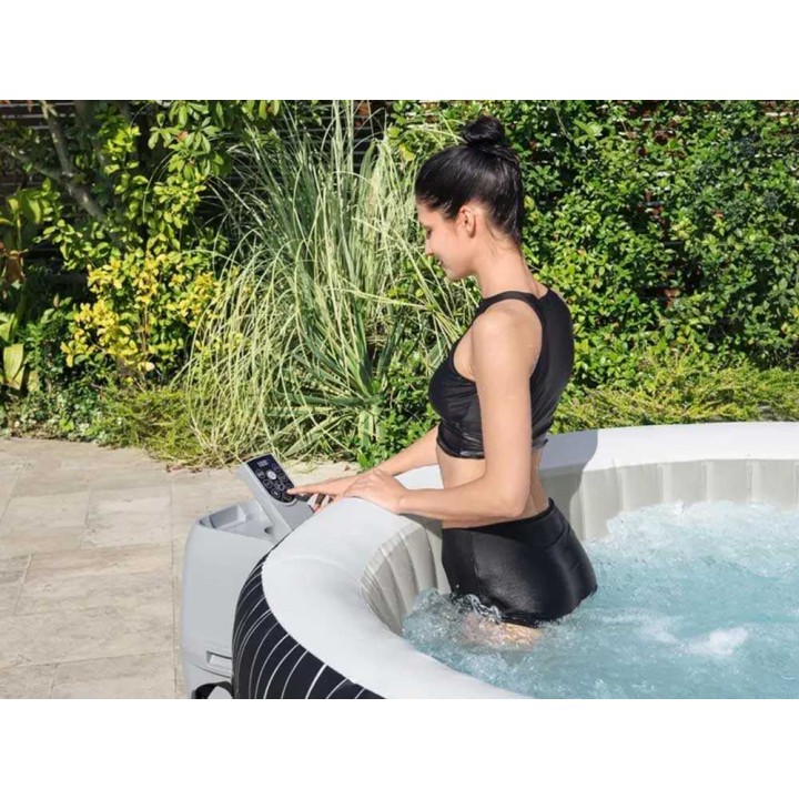 Bestway Lay-Z-Spa Hollywood 60059 ulkoporeallas, 196 × 196 × 66 cm, 140 AirJet-suutinta