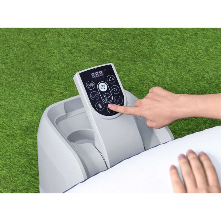 Bestway Lay-Z-Spa Hollywood 60059 ulkoporeallas, 196 × 196 × 66 cm, 140 AirJet-suutinta