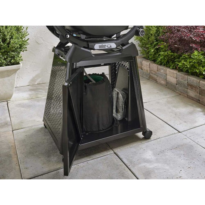Weber 3400857 Premium-kärry Q-sarjan kaasugrilleille, 4 jarrullista pyörää