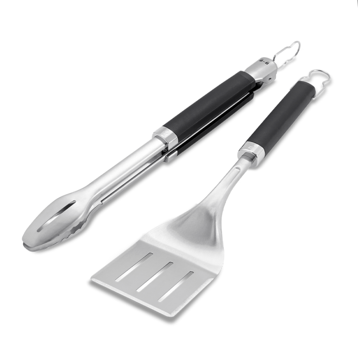 Weber 6763 Precision grillivälinesarja pihdit ja lasta ruostumaton teräs