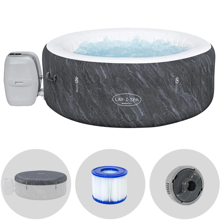 Bestway Lay Z Spa Boracay AirJet 60175 kylpyallas 180 180 66 cm 120 AirJet suutinta