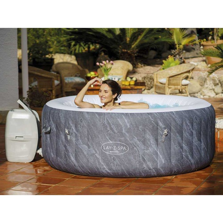 Bestway Lay-Z-Spa Boracay AirJet 60175 -kylpyallas, 180 × 180 × 66 cm, 120 AirJet-suutinta