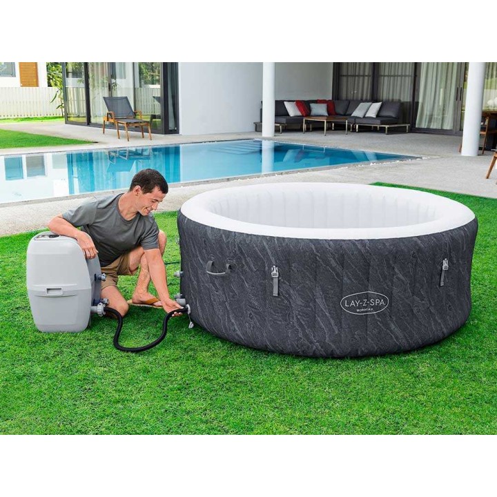 Bestway Lay-Z-Spa Boracay AirJet 60175 -kylpyallas, 180 × 180 × 66 cm, 120 AirJet-suutinta