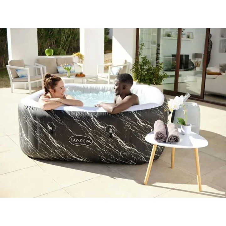 Bestway Lay-Z-Spa Hollywood AirJet 6001F poreallas, 180 × 180 × 66 cm, 5–6 henkilölle