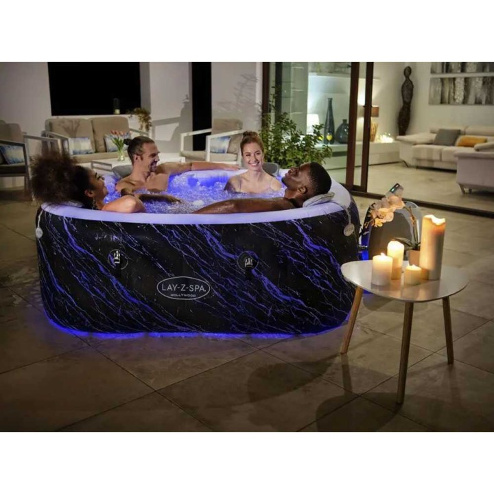 Bestway Lay-Z-Spa Hollywood AirJet 6001F poreallas, 180 × 180 × 66 cm, 5–6 henkilölle