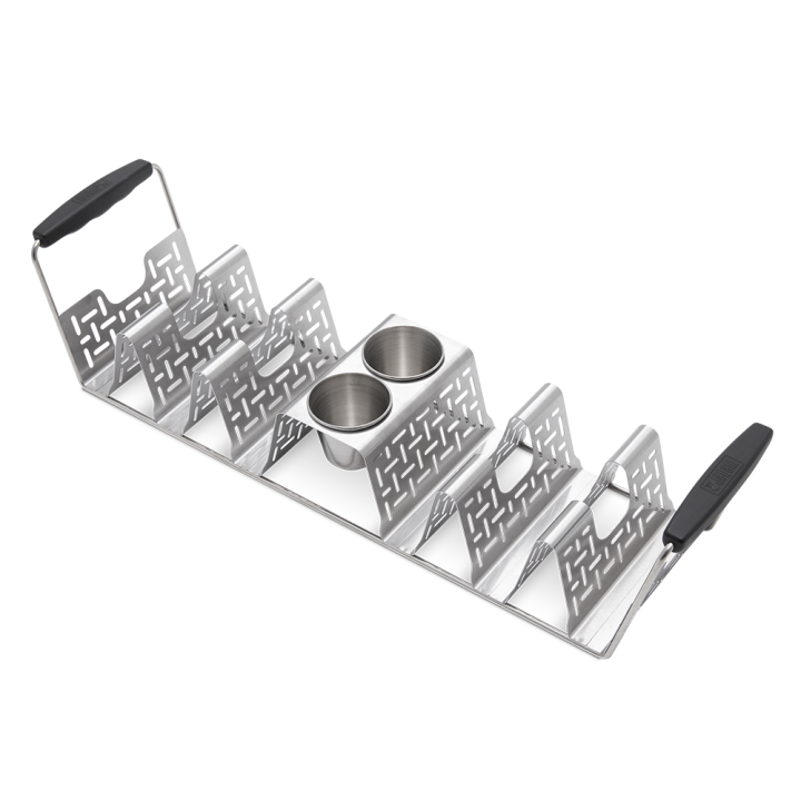 Weber Taco Rack 3400073 tacos teline 6 tacolle ruostumaton teräs