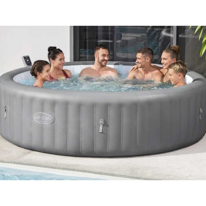 Bestway Lay-Z-Spa Hawaii AirJet 6001J -poreallas, 236 × 236 × 71 cm, 7–8 henkilöä