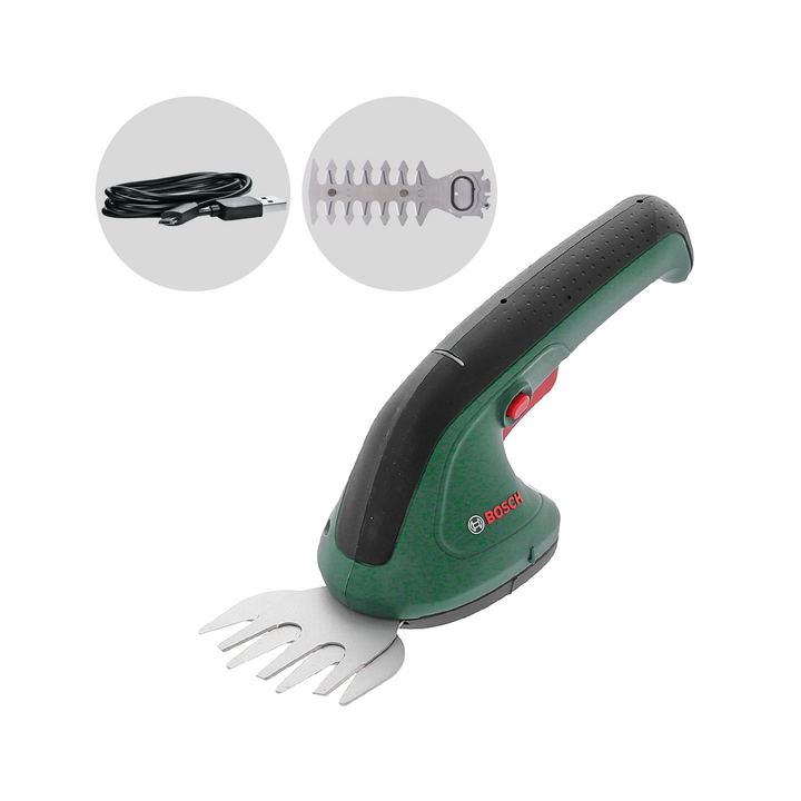 Bosch EasyShear akkuruohosakset 3 6 V 1 5 Ah 8 ja 12 cm terät