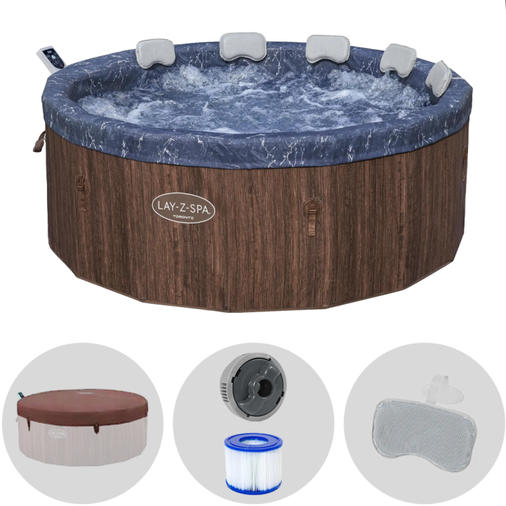 Bestway Lay Z Spa Toronto AirJet 6001W poreallas 190 190 70 cm 5 6 henkilölle