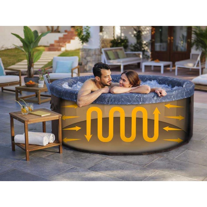Bestway Lay-Z-Spa Toronto AirJet 6001W -poreallas, 190 × 190 × 70 cm, 5–6 henkilölle