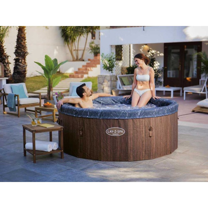 Bestway Lay-Z-Spa Toronto AirJet 6001W -poreallas, 190 × 190 × 70 cm, 5–6 henkilölle