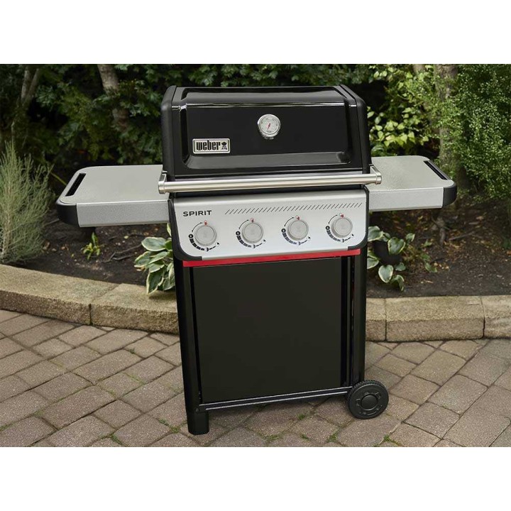 Weber Spirit E-415 kaasugrilli, 4 poltinta, 8,21 kW, taittuvat sivutasot