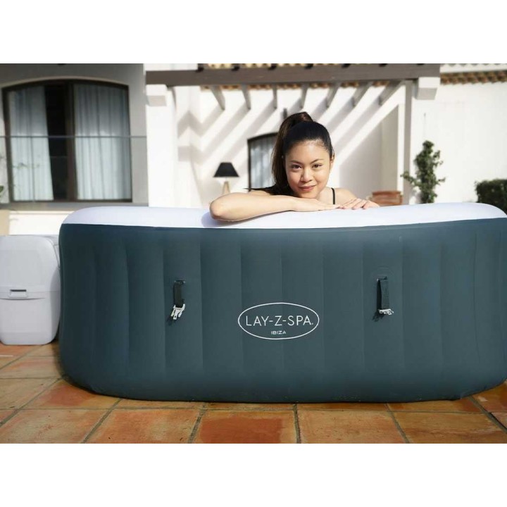 Bestway Lay-Z-Spa Ibiza AirJet 6002U -poreallas, 180 × 180 × 66 cm, 4–6 henkilölle