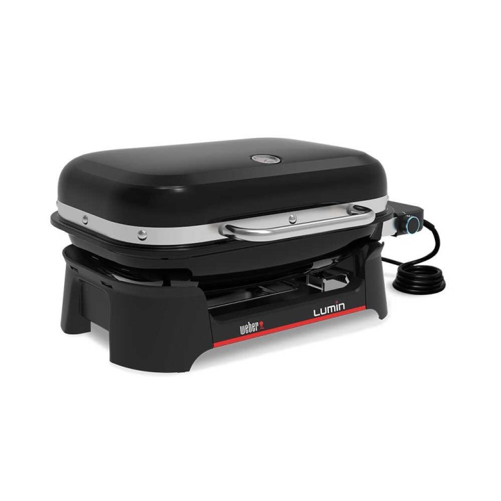 Weber Lumin Black 1502045 sähkögrilli, 2 200 W, 230 V, 49 × 33 cm