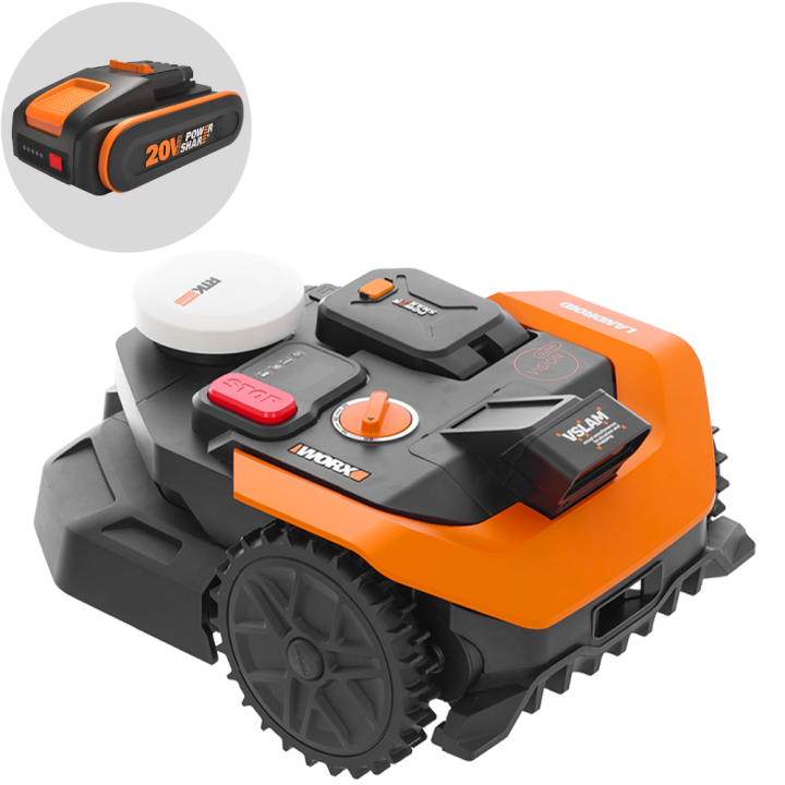 Worx Landroid Vision Cloud WR303E robottiruohonleikkuri 300 m ilman rajakaapelia