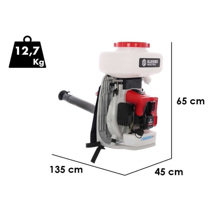 Blue Bird MD 651 reppuruiskutin ja jauhesumutin, 61,5 cm³, 16 l, 3,2 HP