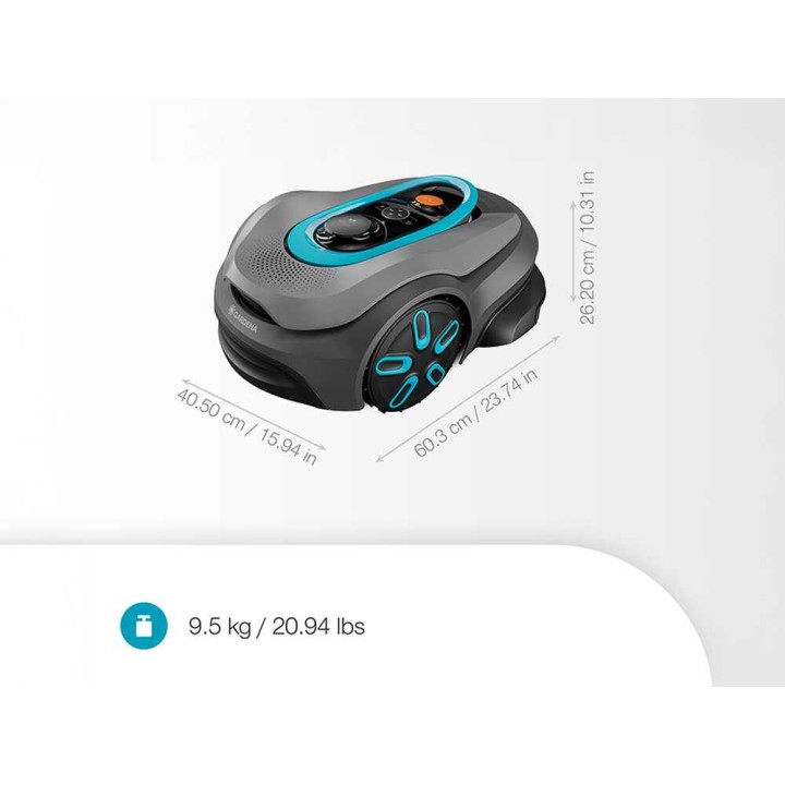 Gardena Smart SILENO Sense 600 robottiruohonleikkuri, 600 m², ilman rajakaapelia
