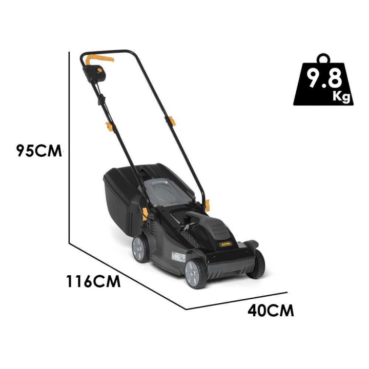 Alpina BL 380 E sähköruohonleikkuri, 1 400 W, 38 cm, 230 V