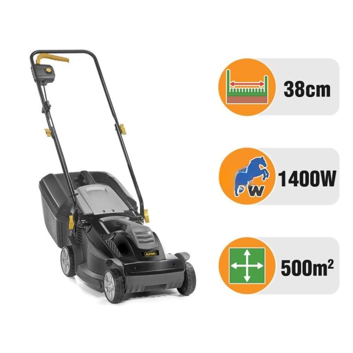 Alpina BL 380 E sähköruohonleikkuri, 1 400 W, 38 cm, 230 V