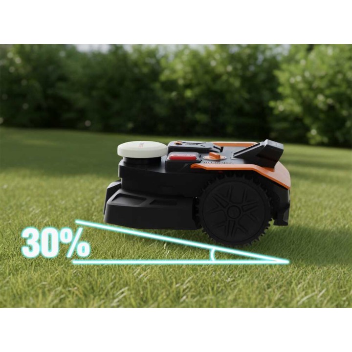 Worx Landroid Vision Cloud WR305E robottiruohonleikkuri, 500 m², 20 V, ilman rajakaapelia