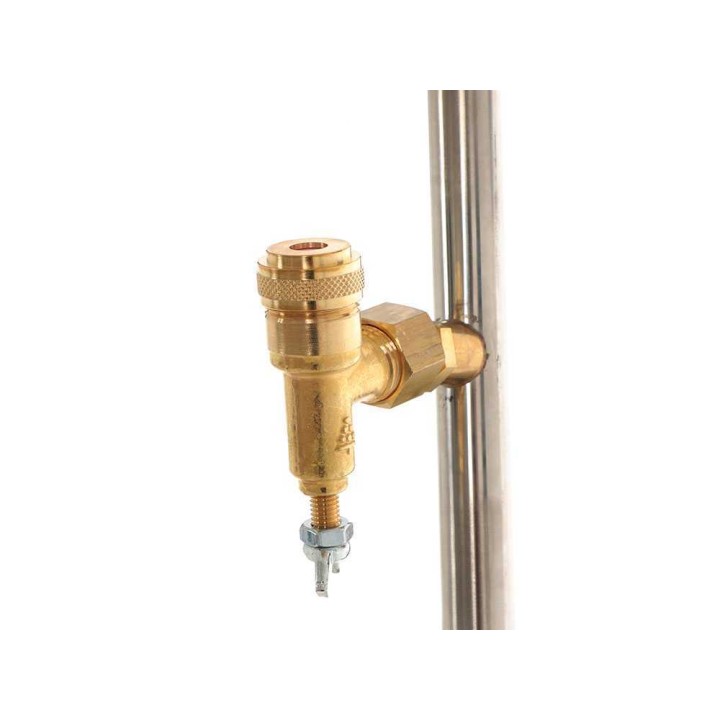 Ruostumattomat ruiskutusvarret 3+3, messinkiset perhosruiskut, 70 cm