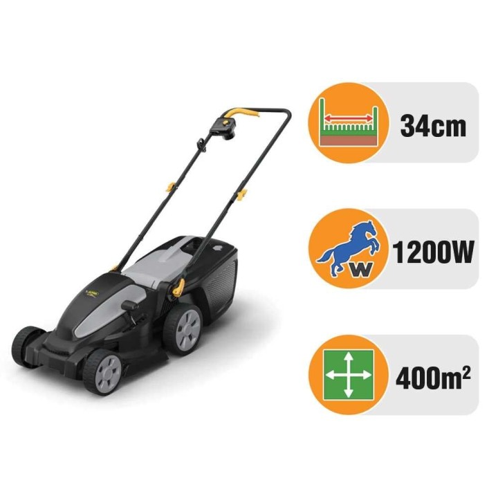 Alpina AL1 34 E sähköruohonleikkuri, 1 200 W, 34 cm