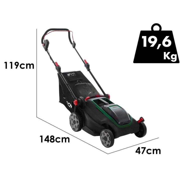Bosch Rotak18V2-43 akkuruohonleikkuri, 43 cm, 36 V, ilman akkuja ja laturia