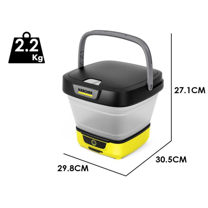 Karcher OC3 Foldable kannettava painepesuri, 8 L, 5 bar, litiumioniakku