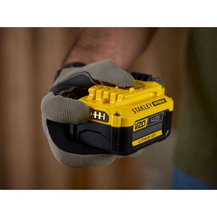 STANLEY SFMCB14M1-QW FATMAX V20 -akkusarja, 18 V, 4 Ah, pikalaturi