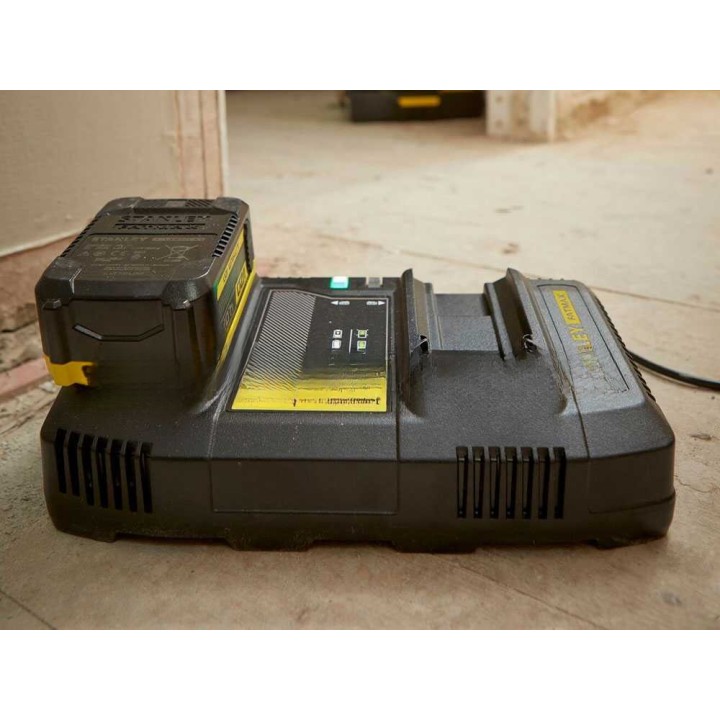 Stanley SFMCB24-QW kaksoislaturi V20 Fatmax -akuille, 18 V, 4 A