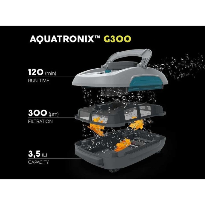 Bestway AquaTronix Pro G300 allasrobotti, akku, 20 W, integroitu pintakerääjä